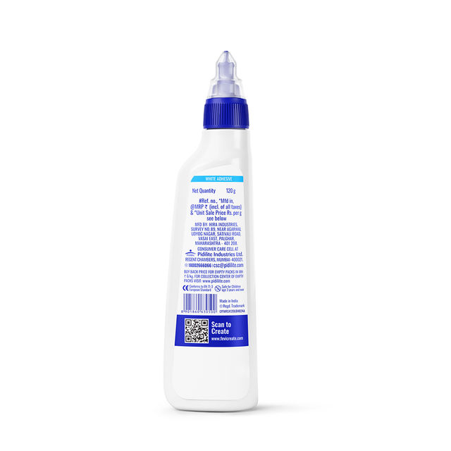 Fevistik The Original Glue Stick (15g) & Fevicol Mr Original Craft & General Purpose White Glue Bottle (105g) Combo
