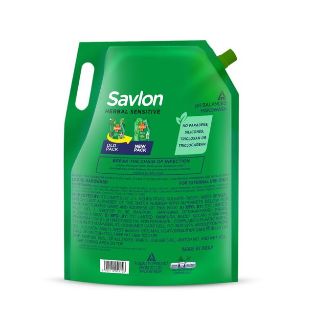Savlon Handwash herbal Sensitive Pouch