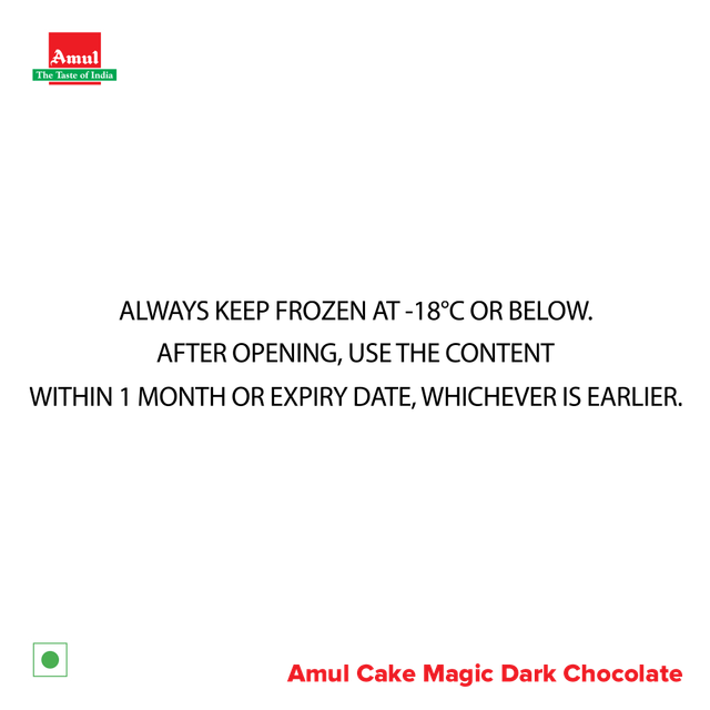 Amul Ice Cream Cake Dark Chocolate