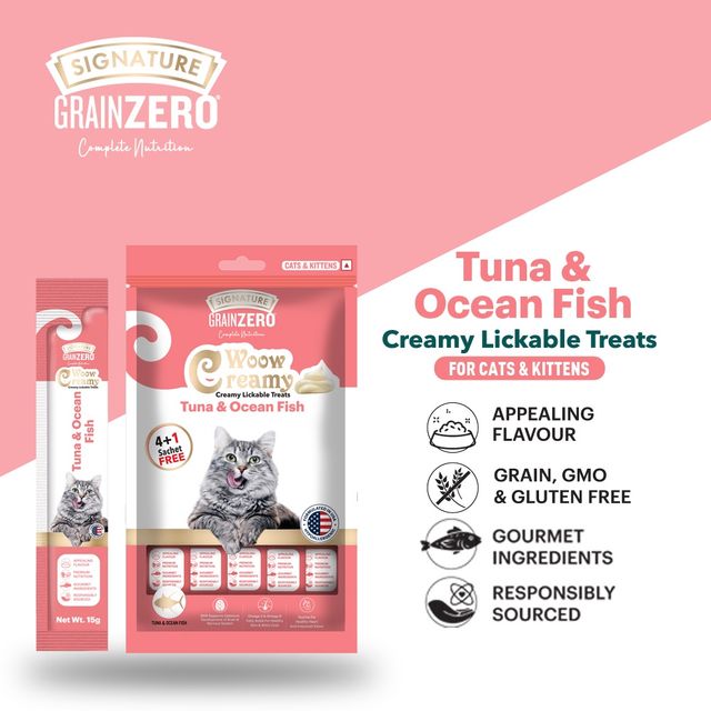 Grain Zero Creamy Lickable Cat Treat - Tuna & Ocean Fish