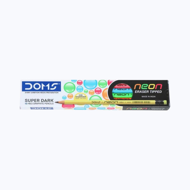 Doms Neon Pencil 10 pc Combo