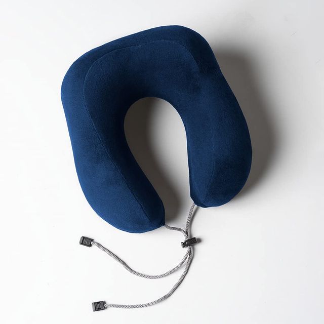 Sleepyhead Contour Shaped Premium Memory Foam Neck Pillow | Travel Pillow (Navy Blue)