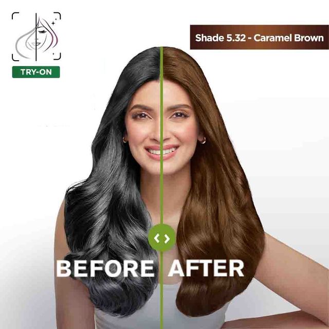 Garnier Color Naturals Creme Hair Color, Shade 5.32 Caramel Brown