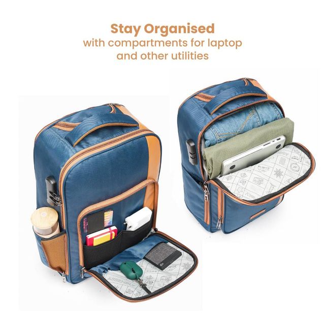 Assembly Jetson Laptop Trolley Backpack | Water Resistant - Blue