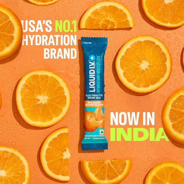 Liquid I.V. Hydration Multiplier - Brazilian Orange | Electrolyte Powder Drink Mix | Pack Of 3
