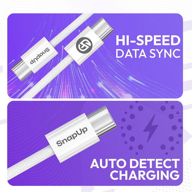 SnapUp Volt C To C - Data Cable - White