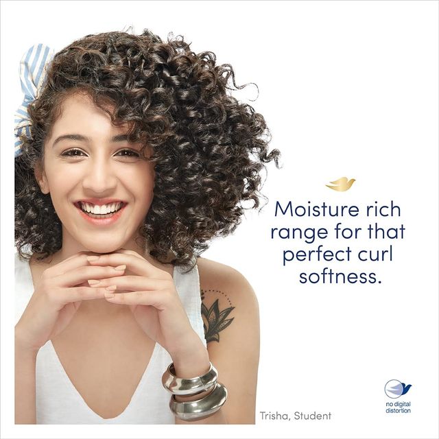 Dove Beautiful Curls Detangling Conditioner Sulphate Free No Parabens & Dyes