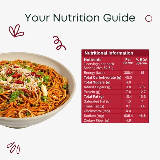 Pluckk Instant Spicy Schezwan Atta Noodles | Serves 2