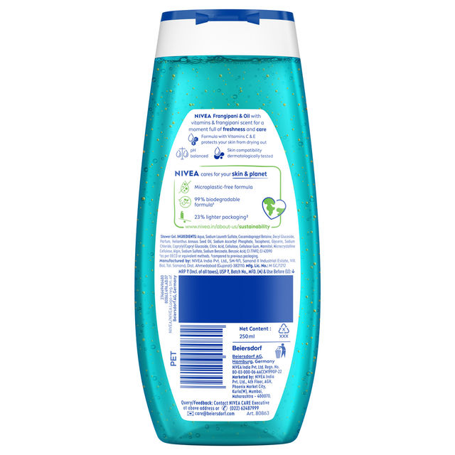 Nivea Frangipani & Oil Shower Gel