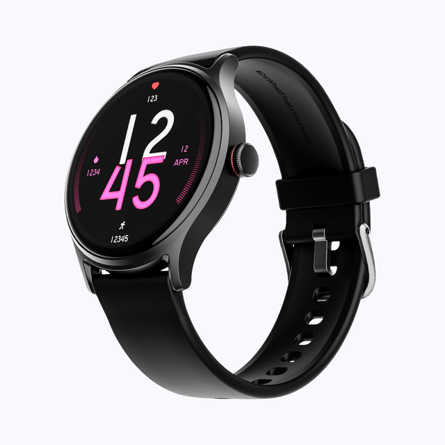 boAt Lunar Vista Smartwatch | 1.52" Display | BT Calling | Functional Crown - Active Black