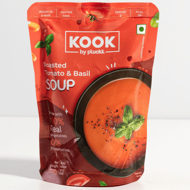 Pluckk Gluten Free Roasted Tomato and Basil Soup | Serves 2