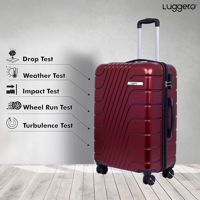 Luggero Eternal Trolley Bag | Deep Red - S