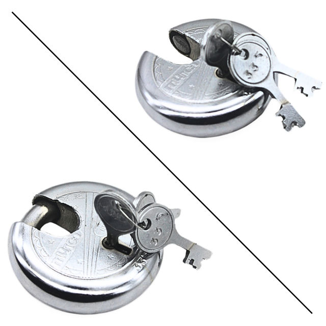 Disc Padlock With 3 Keys -75 Mm