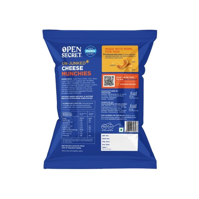 Open Secret Cheese Puff Snacks - Not Fried