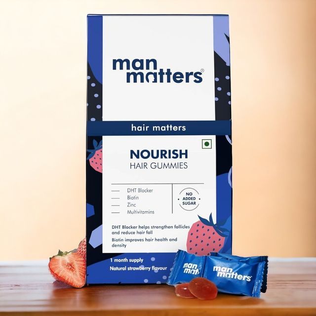Man Matters Nourish Biotin Hair Gummies 30S Pack