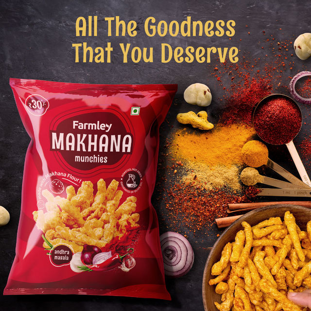 Farmley Makhana Munchies - Andhra Masala