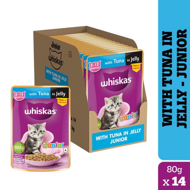 Whiskas Junior Tuna in Jelly Wet Cat Food