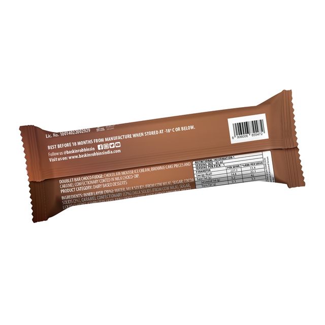 Baskin Robbins Choco Fudge Doublet Ice Cream Stick