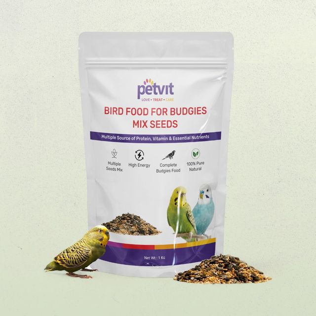 Petvit Bird Food For Budgies Mix Seed With Yellow Millet