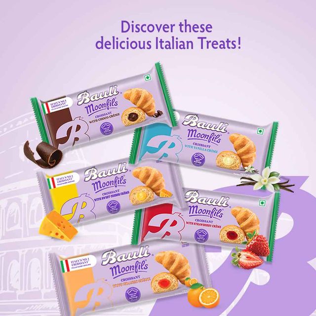 Bauli Moonfils Croissants Choco Cream (Egg) 45 g Combo