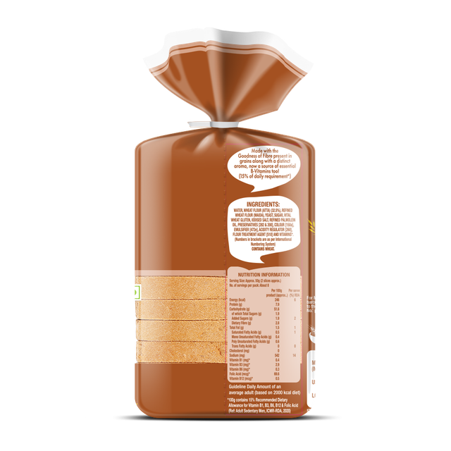 Nutella Hazelnut Spread With Cocoa (350g) & Britannia Brown Bread (400g) Combo
