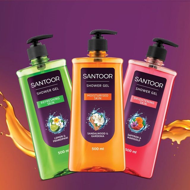 Santoor Shower Gel Lemon And Frangipani
