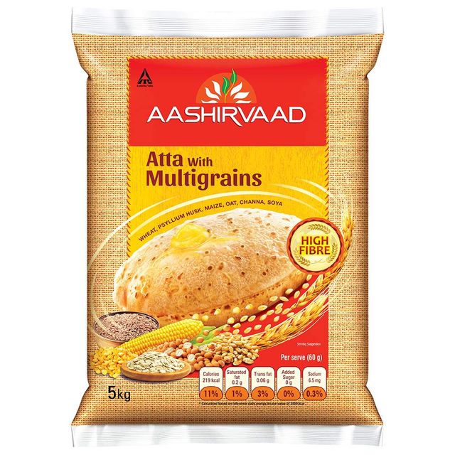 Aashirvaad Atta With Multigrains High Fibre Zero Maida