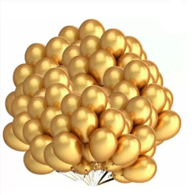 Let's Vybe Balloon Golden