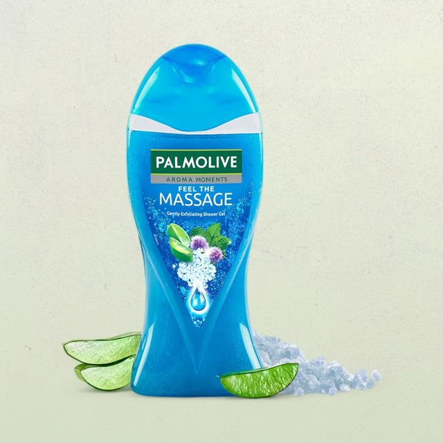 Palmolive Body Wash Feel The Massage Exfoliating Shower Gel With 100% Natural Thermal Minerals