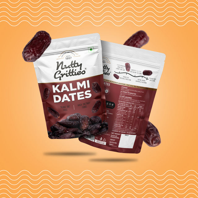 Nutty Gritties Premium Kalmi Dates - High Fibre
