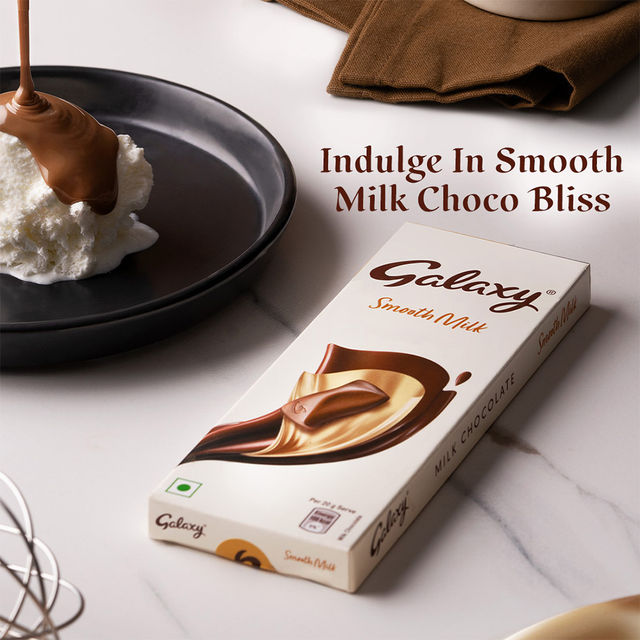 Galaxy Smooth Milk Chocolate Bar Loaded with the Goodness of Milk & Cocoa