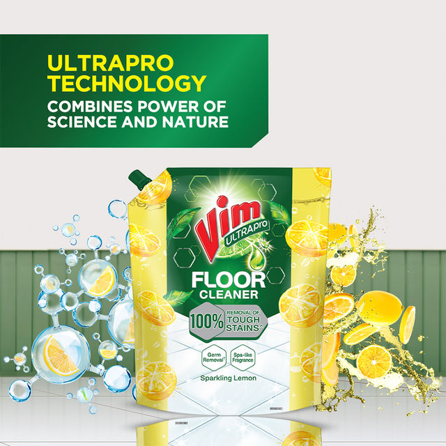 Vim Ultrapro Floor Cleaner Lemon Pouch