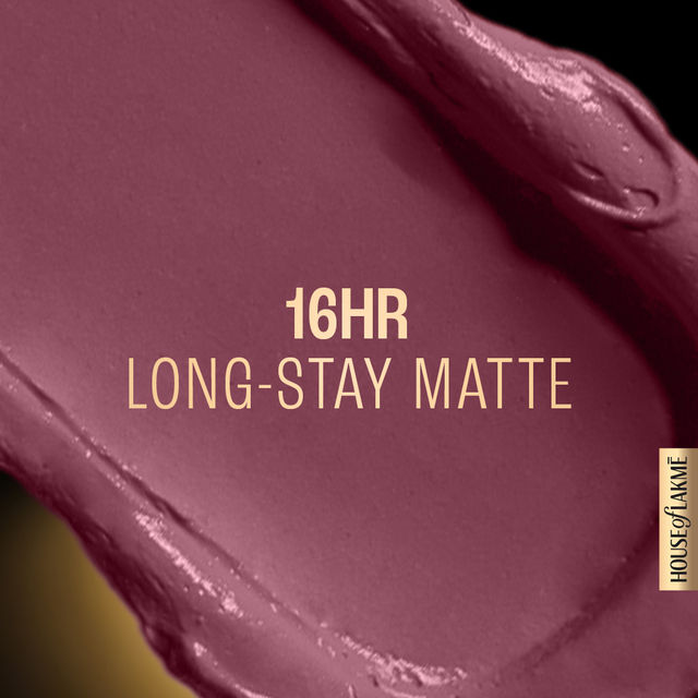 Lakme Forever Matte Liquid Lip, 16hr Lipstick, Lightweight & transferproof - Mauve Ecstasy
