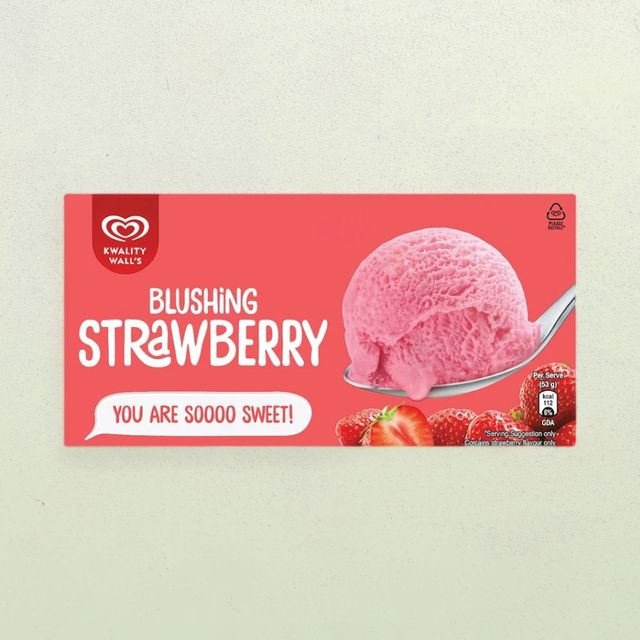 Kwality Wall's Frozen Dessert - Blushing Strawberry Tub
