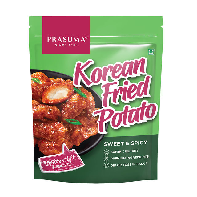 Prasuma Korean Fried Potato - Sweet & Spicy(275gms) & Prasuma Pizza Minis - Paneer Tikka(180gms) Combo