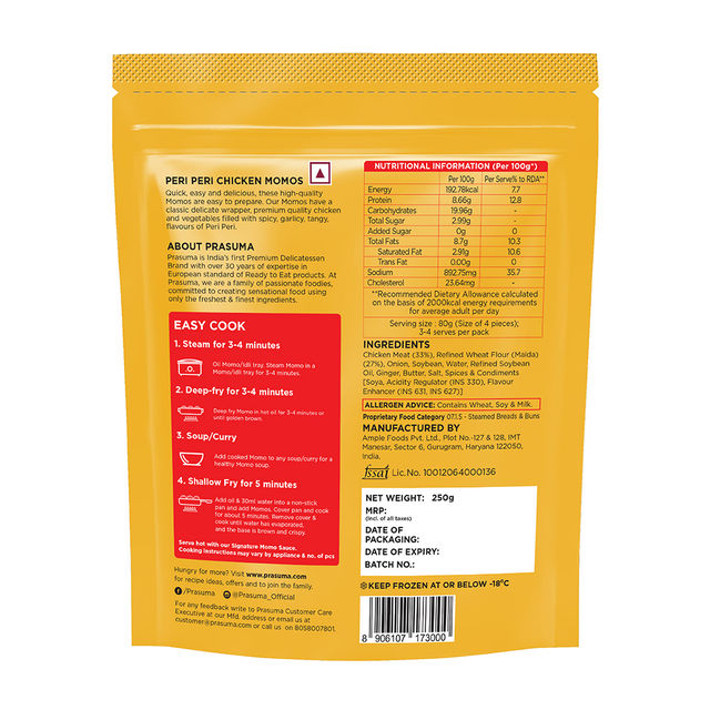 Prasuma Peri Peri Chicken Momos