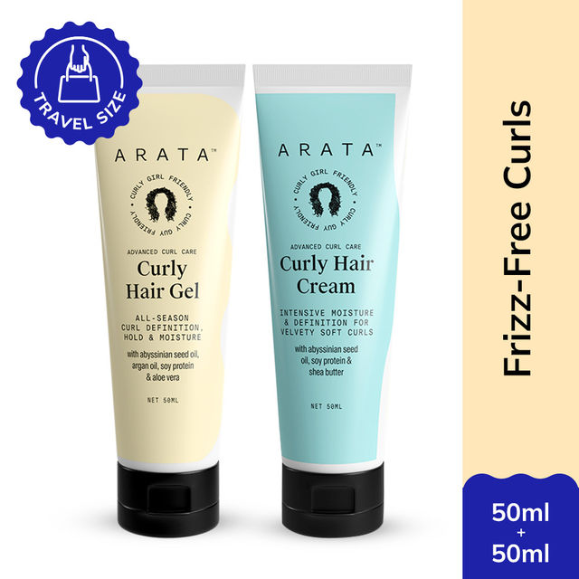 Arata Curl Cream & Gel Styling Mini Combo