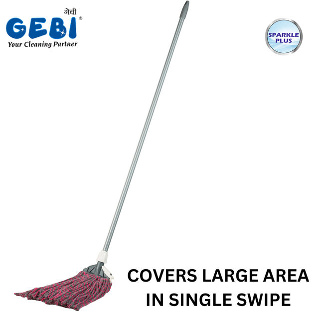 Gebi Sparkle Plus Fab Clip Mop 400 | Telescopic Handle)