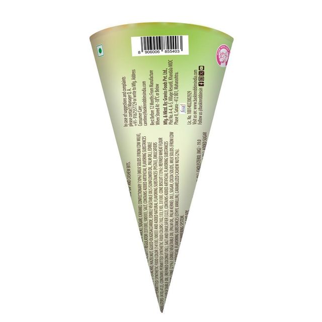 Baskin Robbins Pistachio & Caramel Ice Cream Cone 110 ml Combo