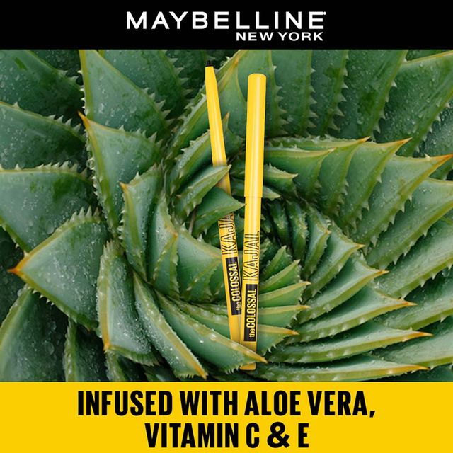 Maybelline New York Colossal Kajal Black Fix With Aloe Vera(0.35gms), Renee Fab 5 Nude 5In1 Lipstick(7.5gms) & Lakme Eyeconic Liquid Eyeliner, Black(4.5ml) Combo
