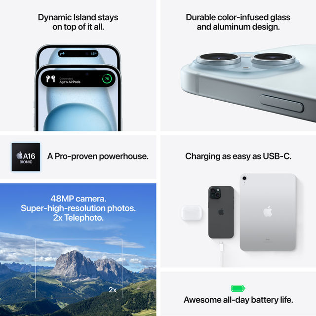 Apple iPhone 15 | 256 GB | Blue