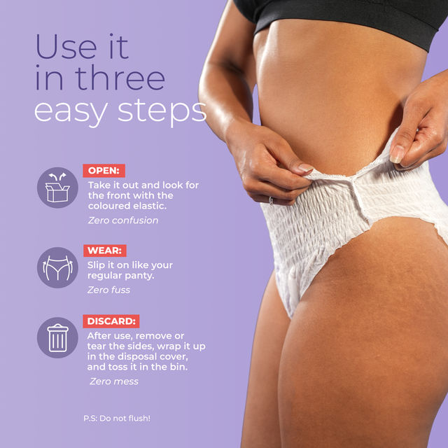 Nua Disposable Period Panties | XXL-XXXL 1 pc X 2 Combo