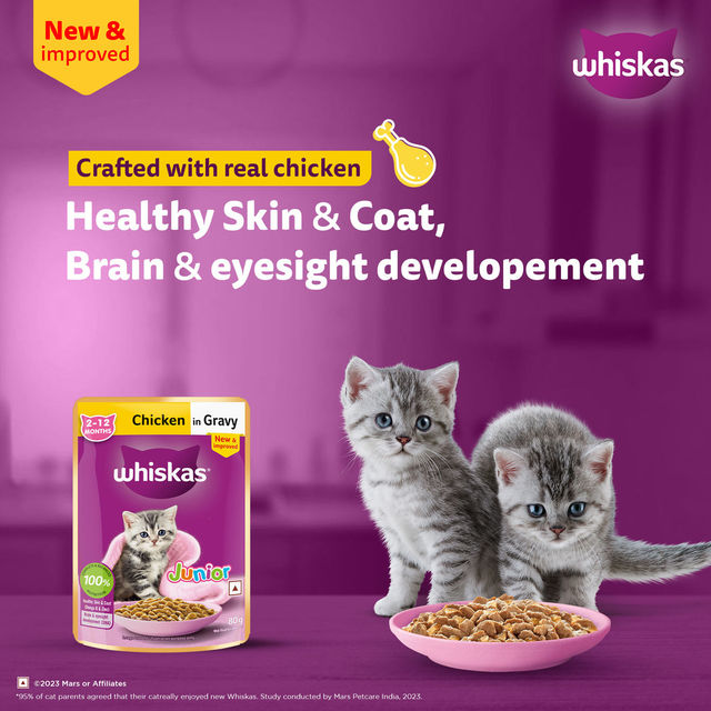 Whiskas Junior Chicken in Gravy Wet Cat Food