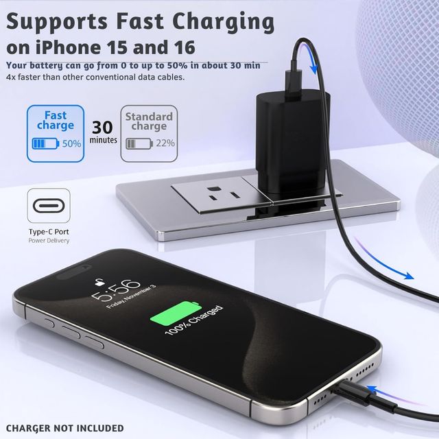 Roarx 45w / 25W Type C to C Cable for Samsung Phones & Type C Devices |1M| Black