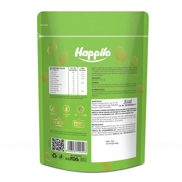 Happilo Premium Californian 100% Natural Almonds