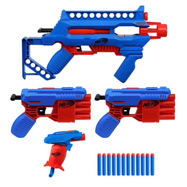 Nerf Alpha Strike Blast Kit | Multi-Pack with 4 Blasters and 12 Nerf Elite Darts | Toy Gun