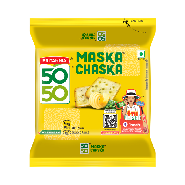 Britannia 50-50 Maska Chaska Biscuits