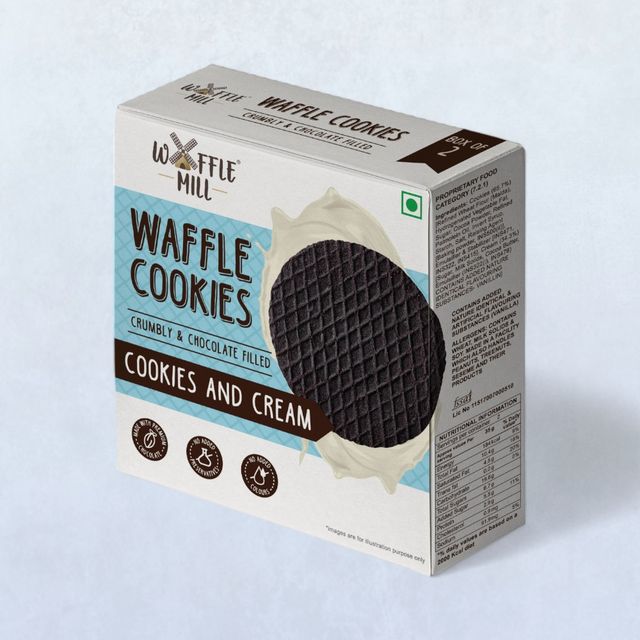Waffle Mill Cookies - Cookies And Cream (Box Of 2)