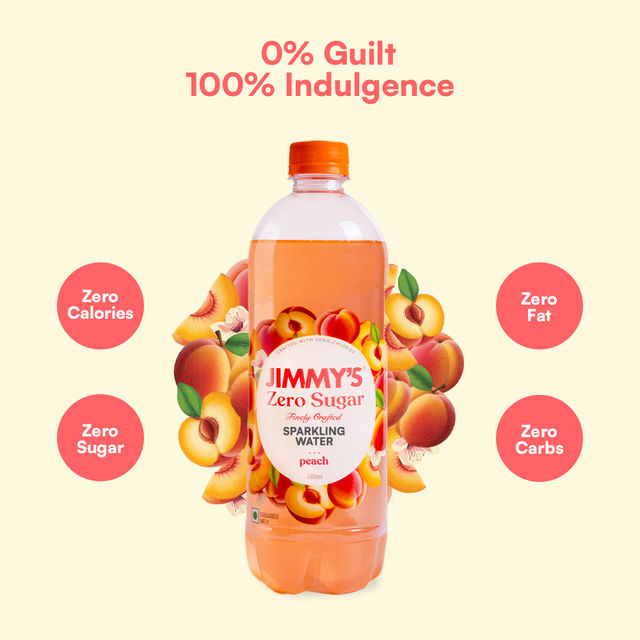 Jimmy's Cocktails Peach Sparkling Water