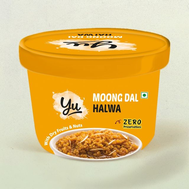 Yu Moong Dal Halwa - Sweet Indian Mithai Dessert